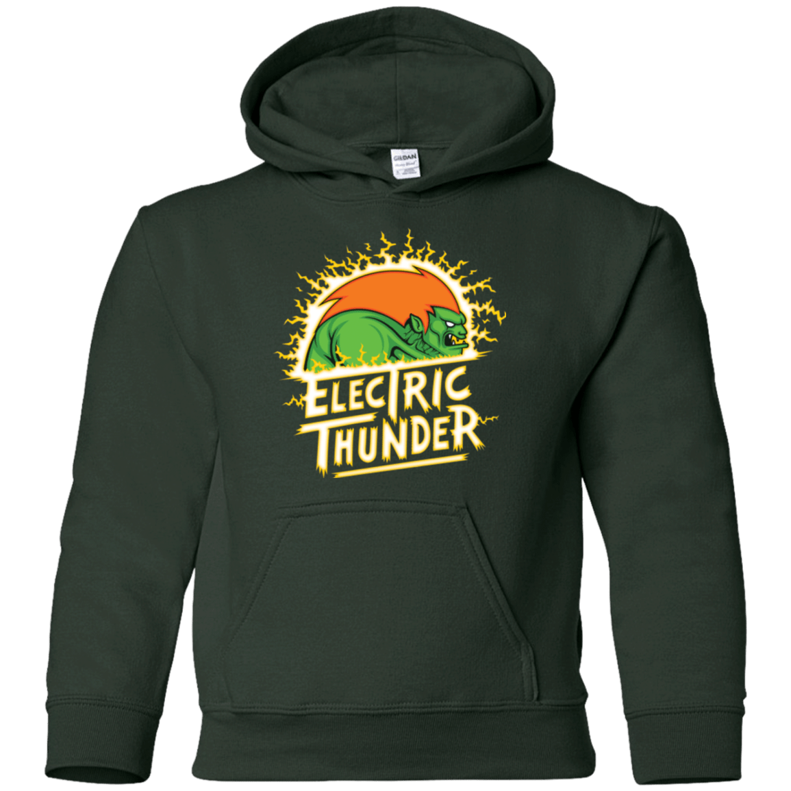Sweatshirts Forest Green / YS Electric Thunder Youth Hoodie