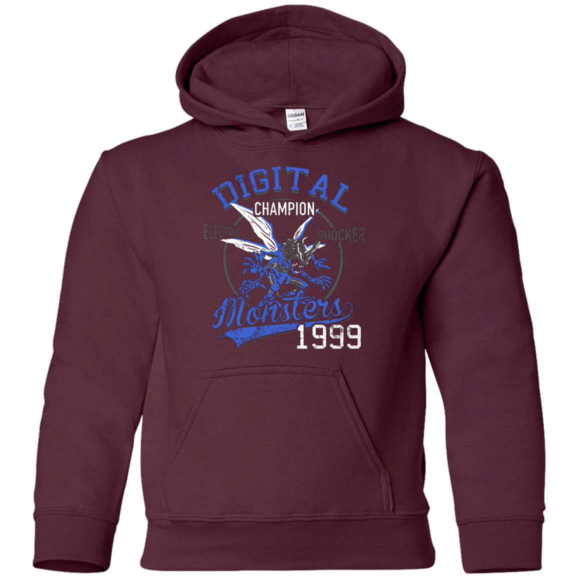 Sweatshirts Maroon / YS Electro Shocker Youth Hoodie