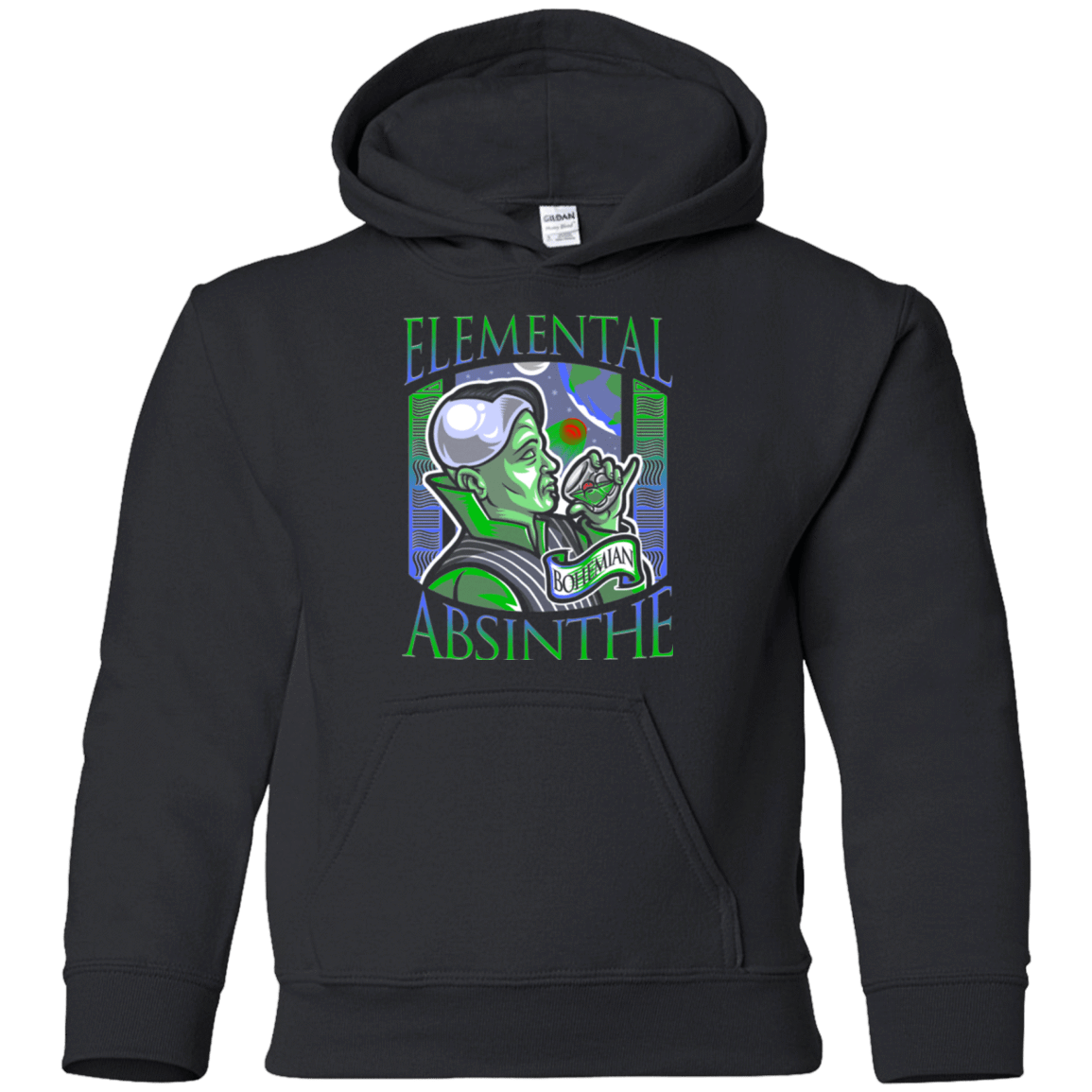 Sweatshirts Black / YS Elemental Absinthe Youth Hoodie