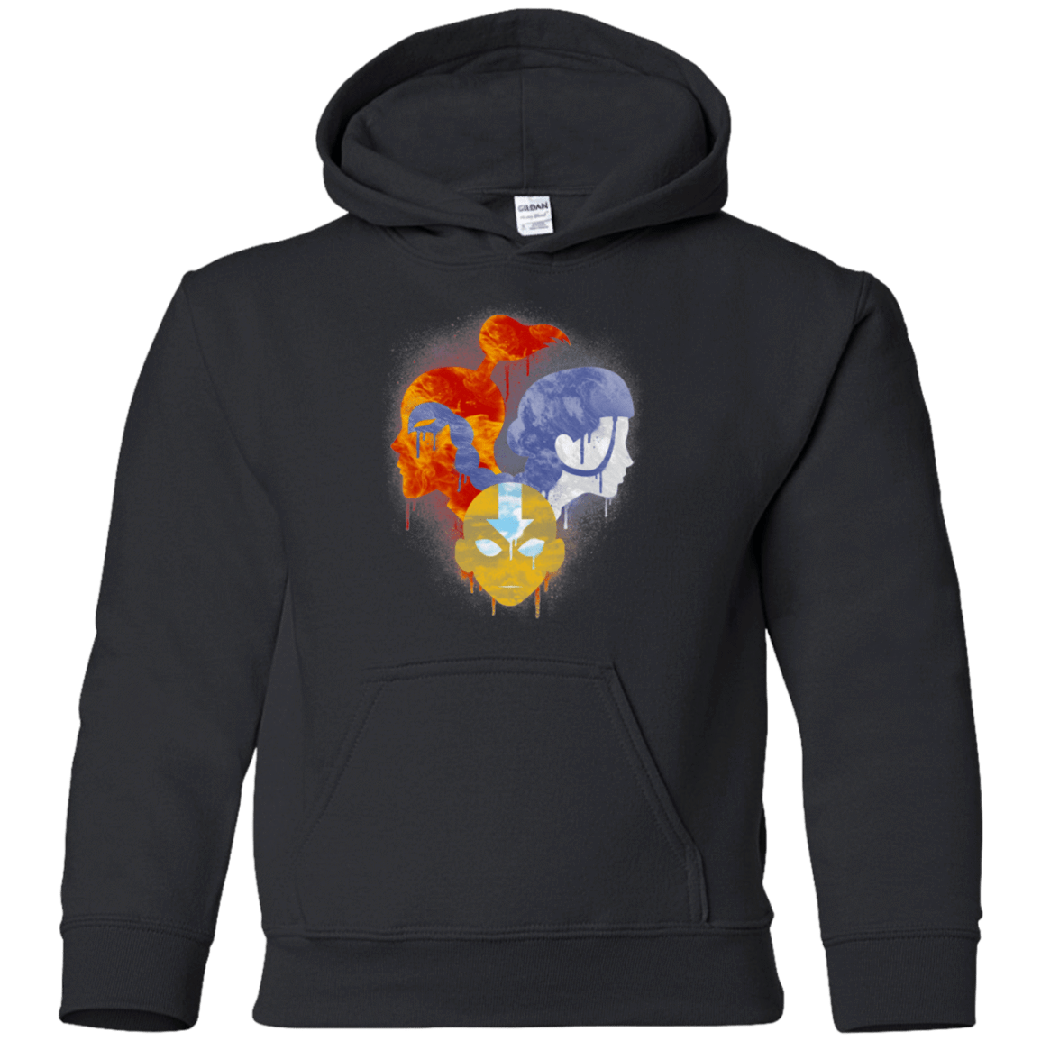Sweatshirts Black / YS Elemental Love Triangle Youth Hoodie