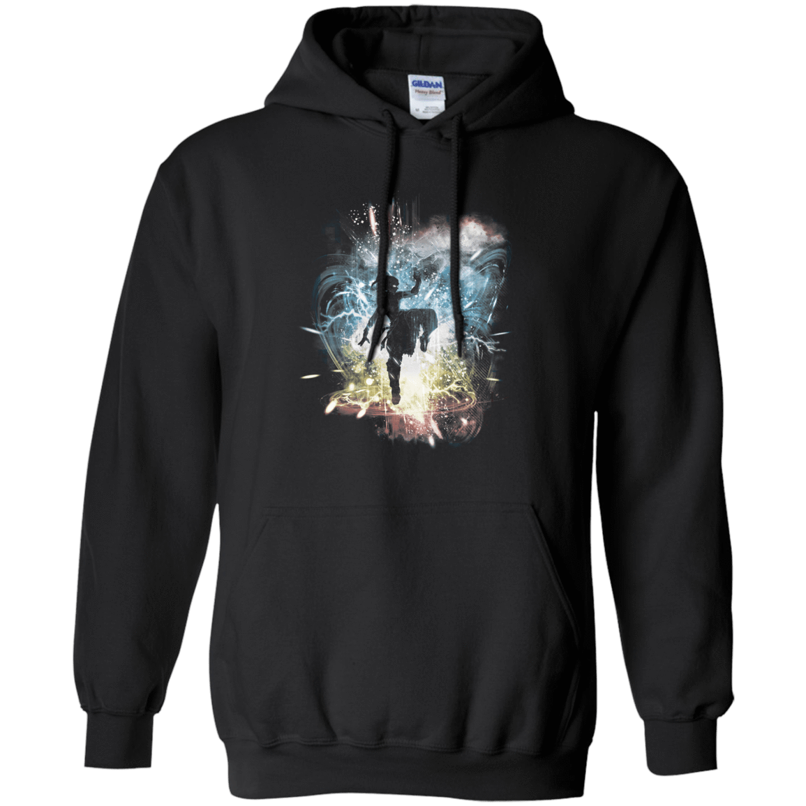 Sweatshirts Black / S Elemental Storm-Korra Pullover Hoodie