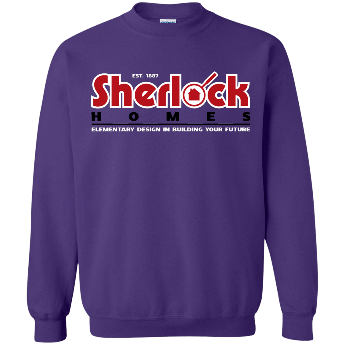 Sweatshirts Purple / Small Elementary Design Crewneck Sweatshirt