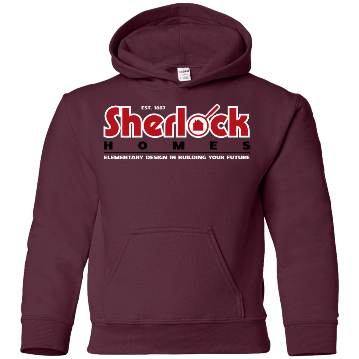 Sweatshirts Maroon / YS Elementary Design Youth Hoodie
