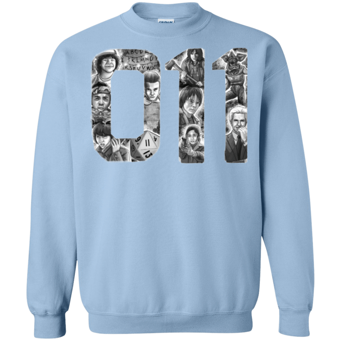 Sweatshirts Light Blue / Small Eleven Crewneck Sweatshirt