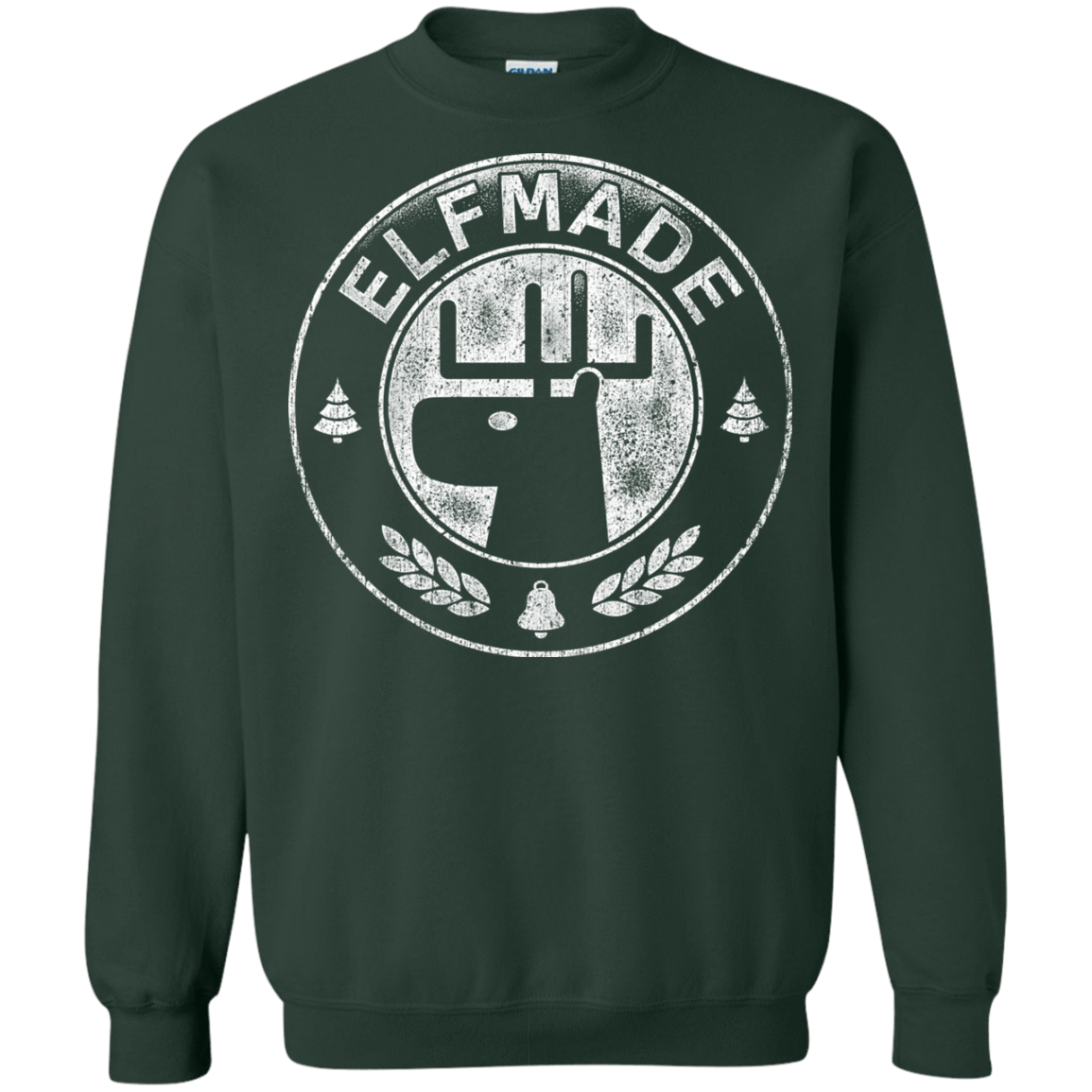 Sweatshirts Forest Green / Small Elf Made Crewneck Sweatshirt