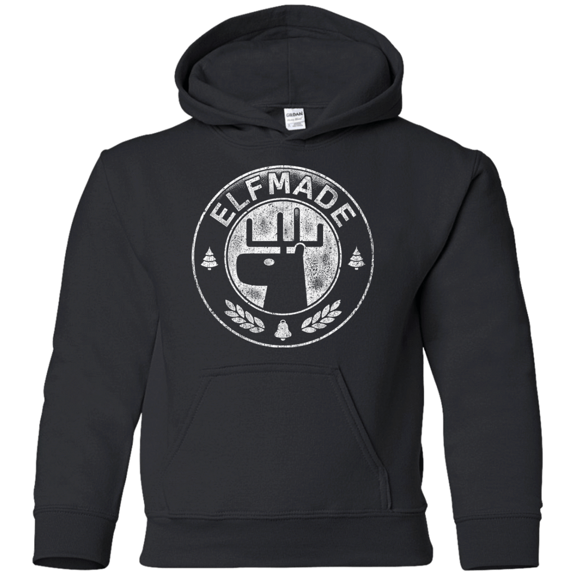 Sweatshirts Black / YS Elf Made Youth Hoodie