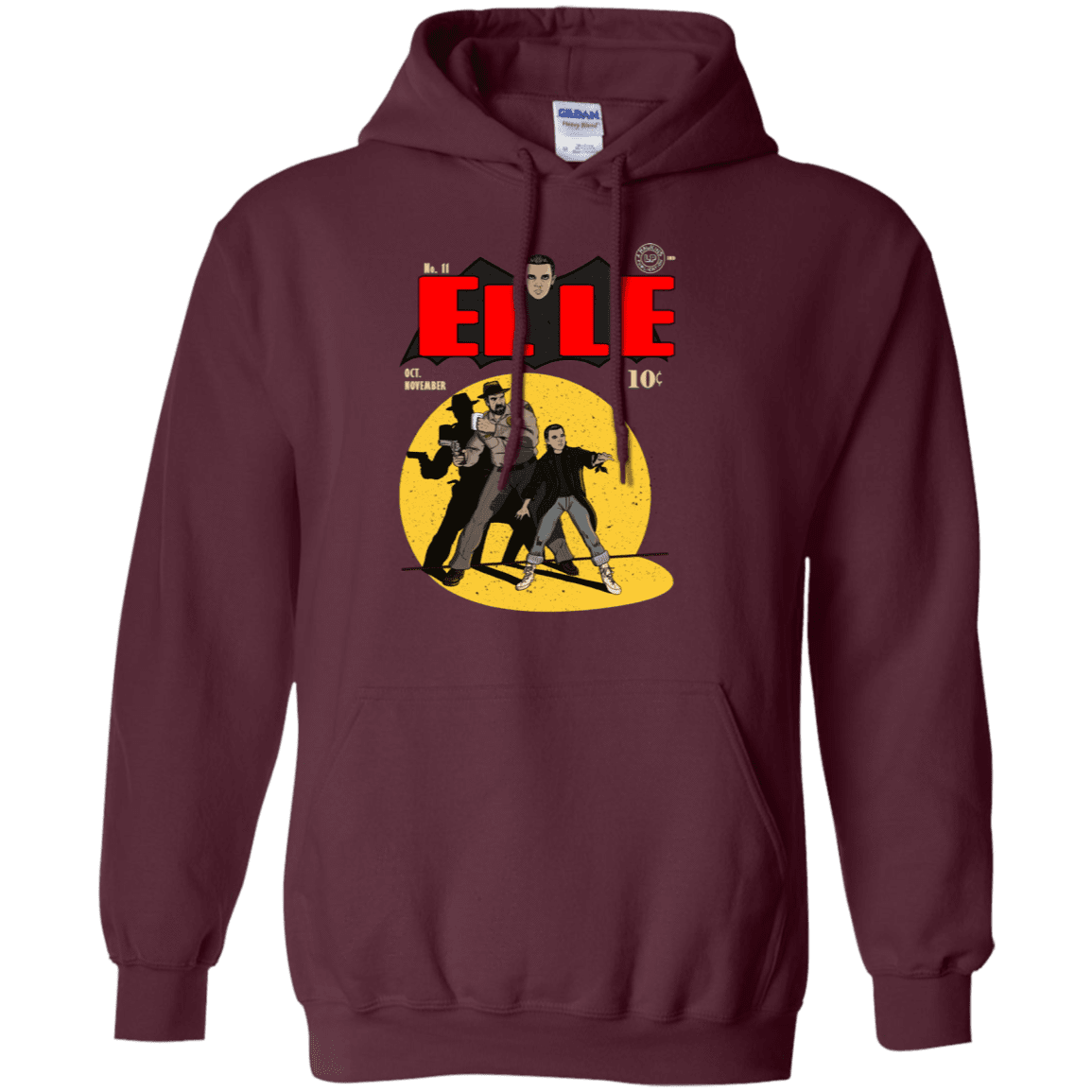 Sweatshirts Maroon / S Elle N11 Pullover Hoodie
