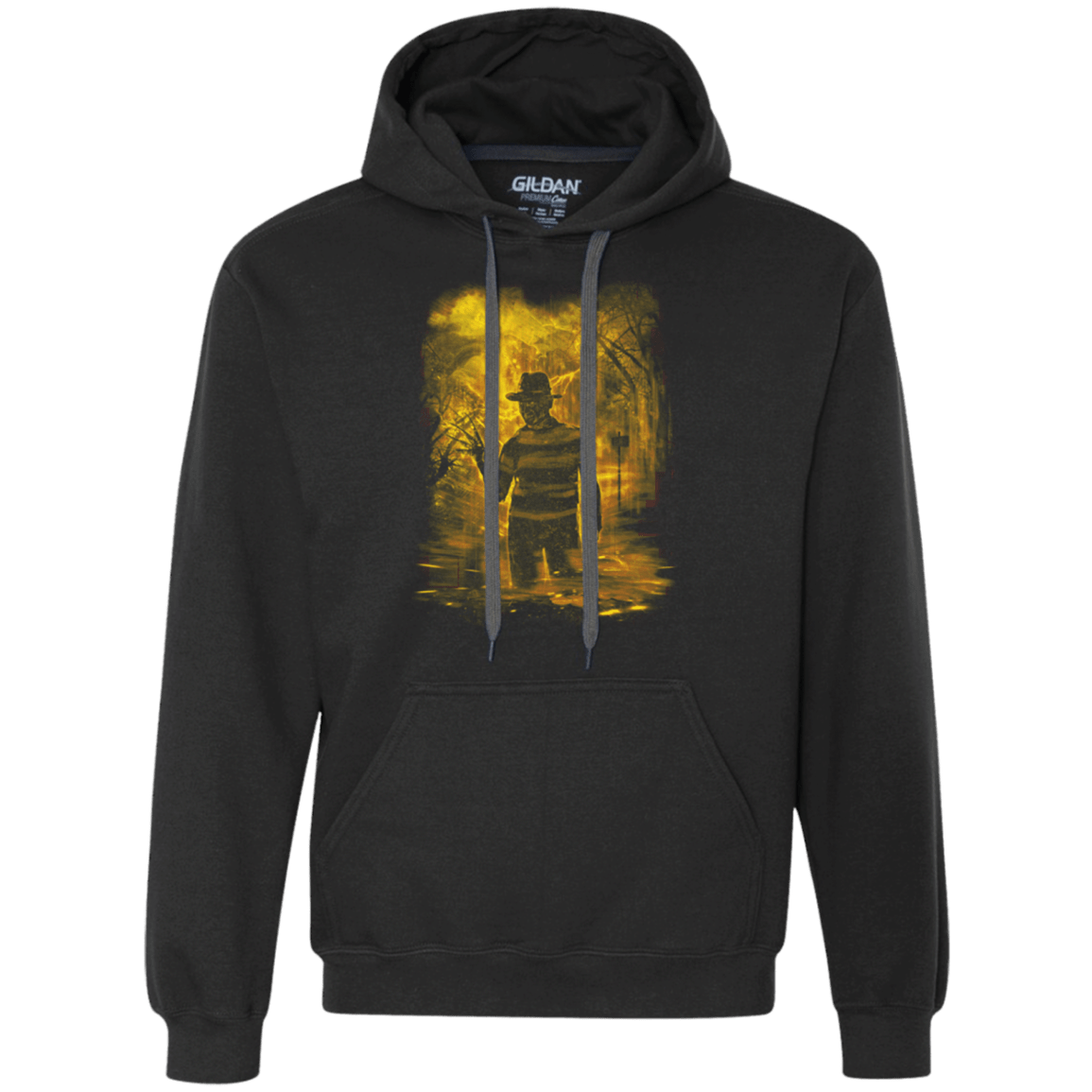 Sweatshirts Black / Small Elm Street Storm Orange Premium Fleece Hoodie