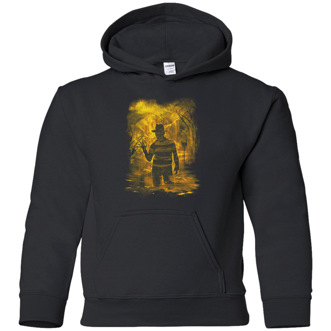 Sweatshirts Black / YS Elm Street Storm Orange Youth Hoodie