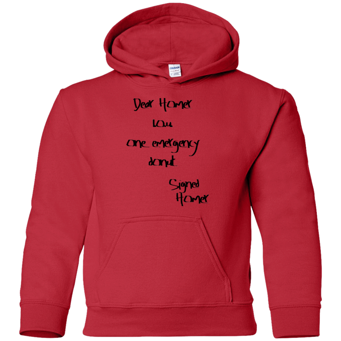 Sweatshirts Red / YS Emergency Donut Youth Hoodie
