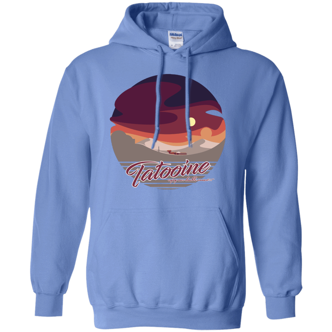 Sweatshirts Carolina Blue / S Enjoy Our Double Sunset Pullover Hoodie