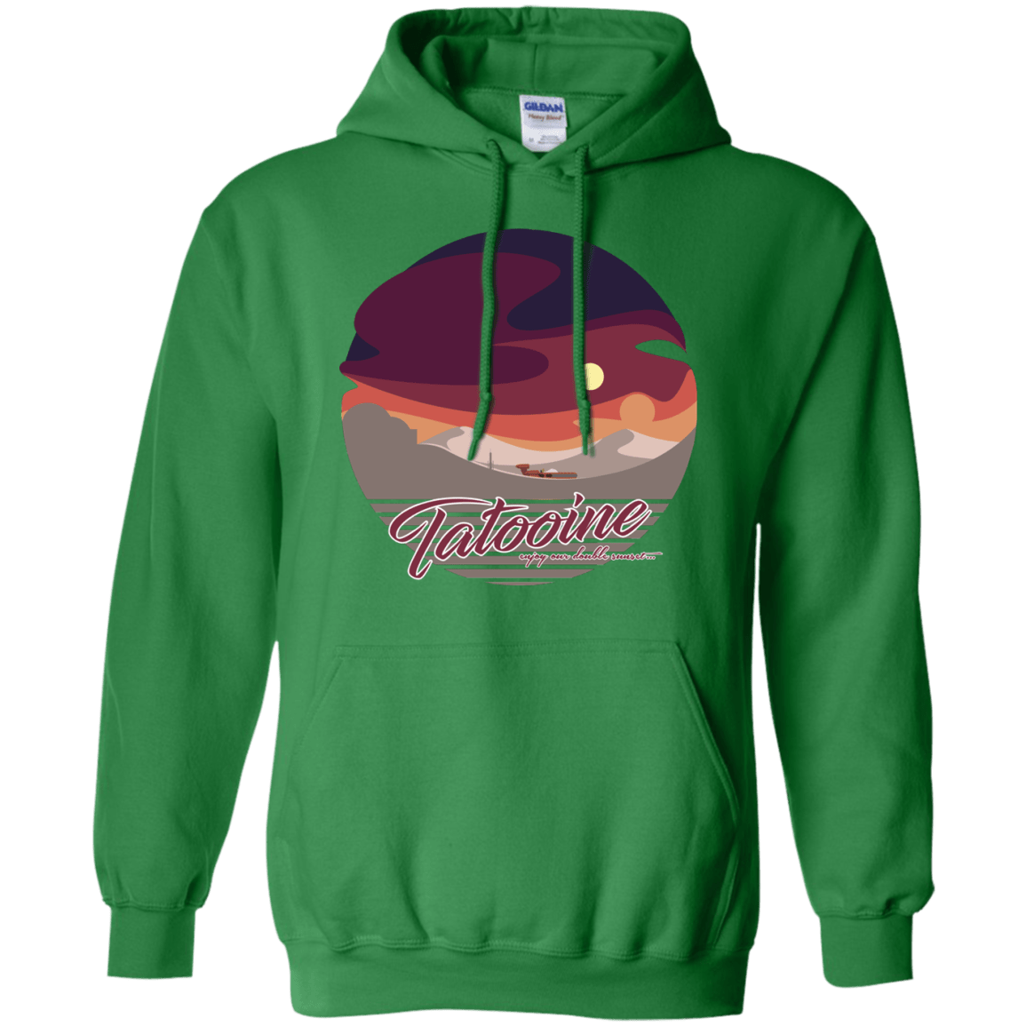 Sweatshirts Irish Green / S Enjoy Our Double Sunset Pullover Hoodie
