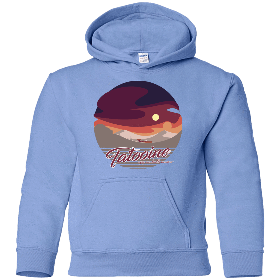 Sweatshirts Carolina Blue / YS Enjoy Our Double Sunset Youth Hoodie