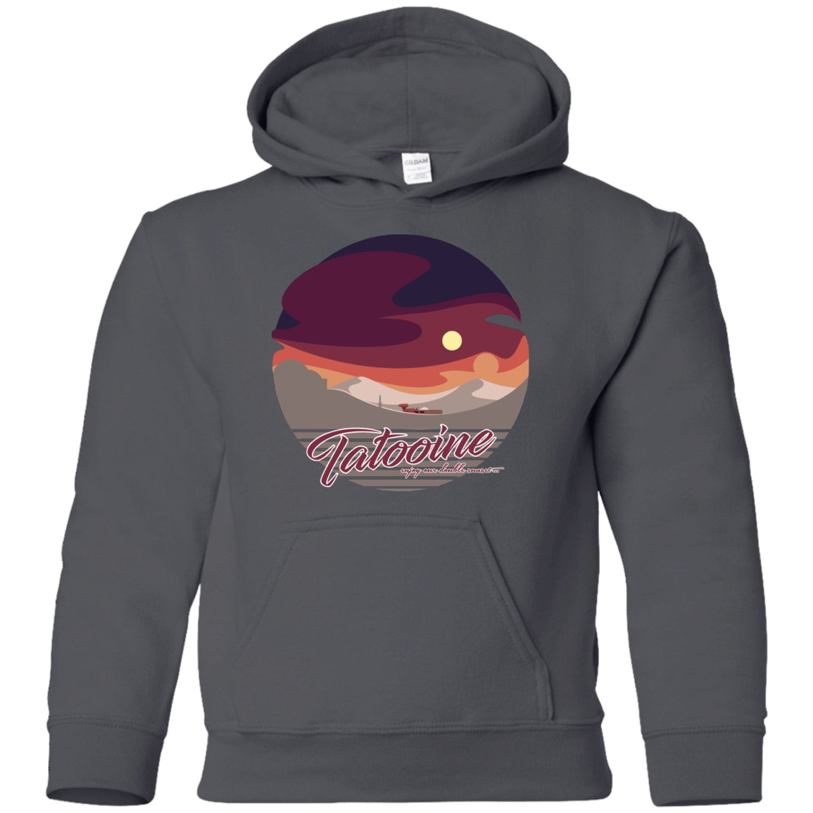 Sweatshirts Charcoal / YS Enjoy Our Double Sunset Youth Hoodie