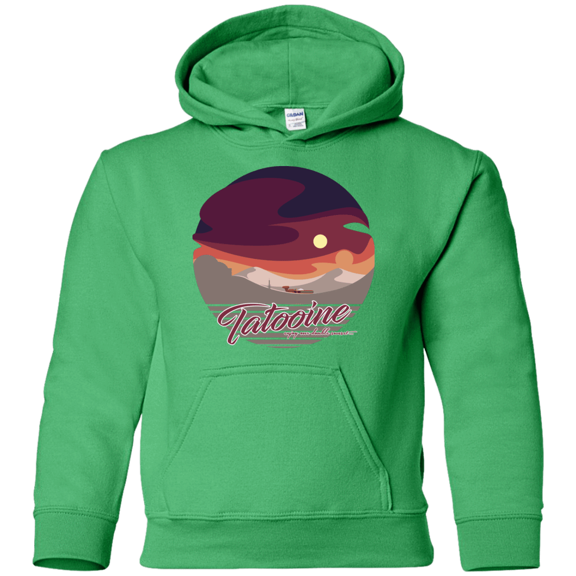 Sweatshirts Irish Green / YS Enjoy Our Double Sunset Youth Hoodie