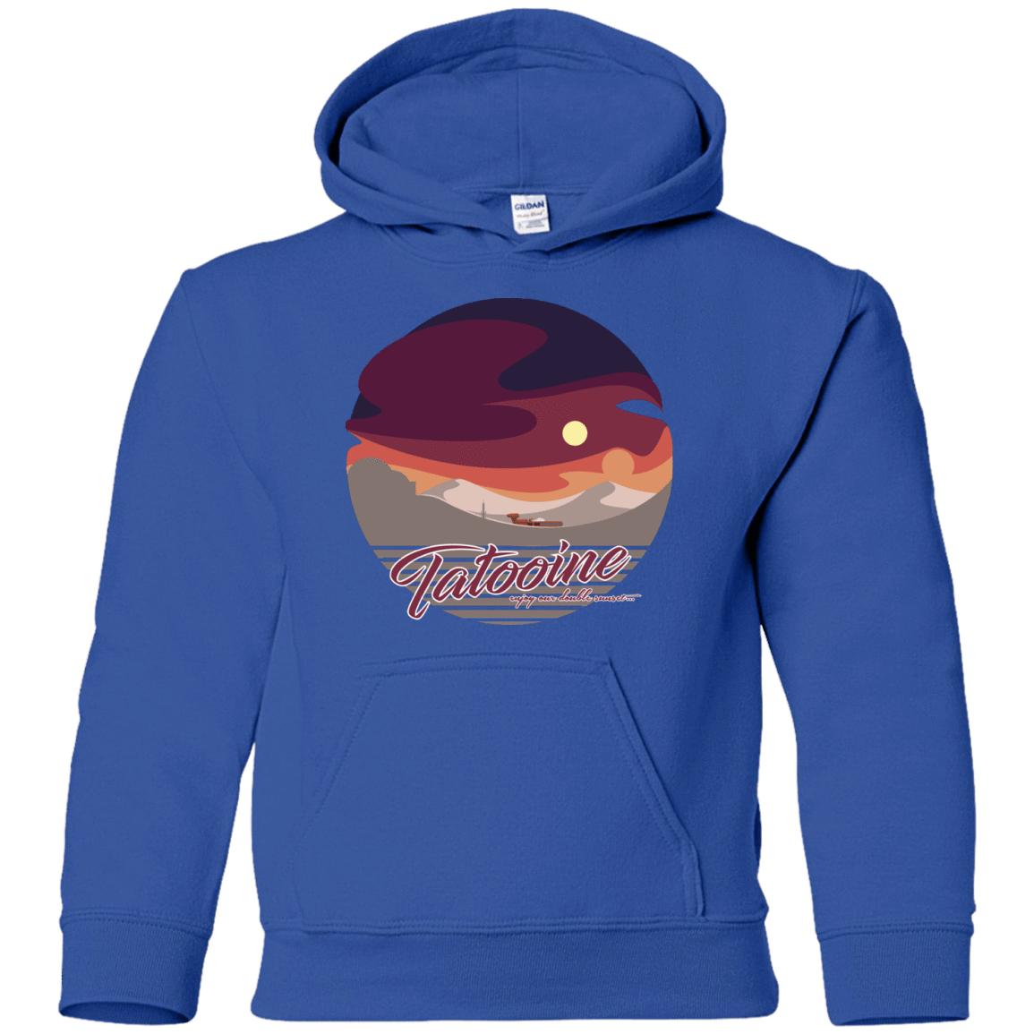 Sweatshirts Royal / YS Enjoy Our Double Sunset Youth Hoodie