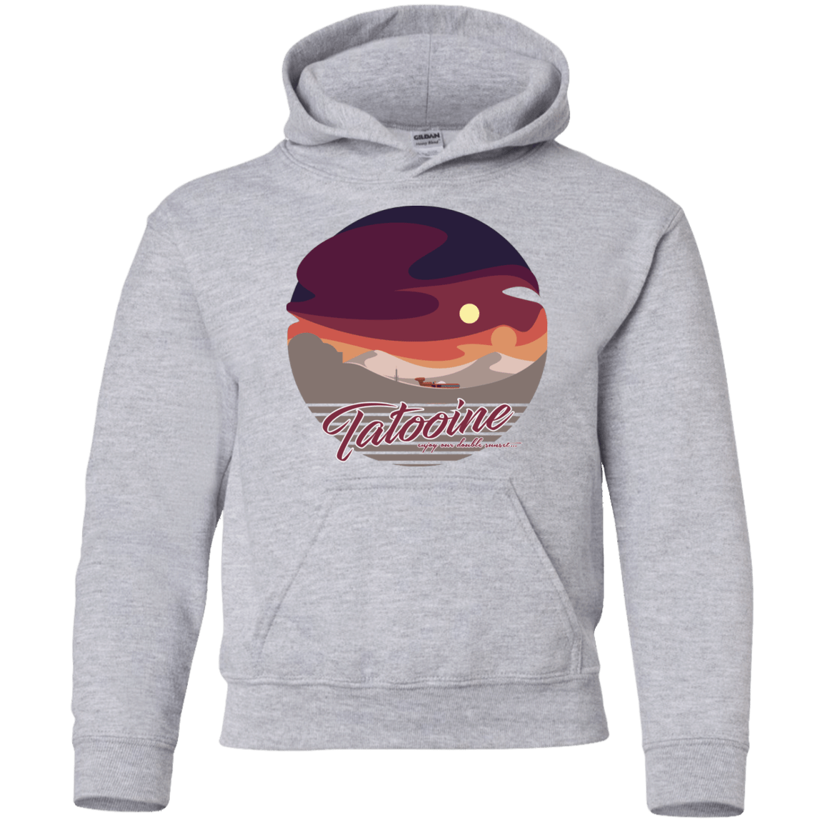 Sweatshirts Sport Grey / YS Enjoy Our Double Sunset Youth Hoodie