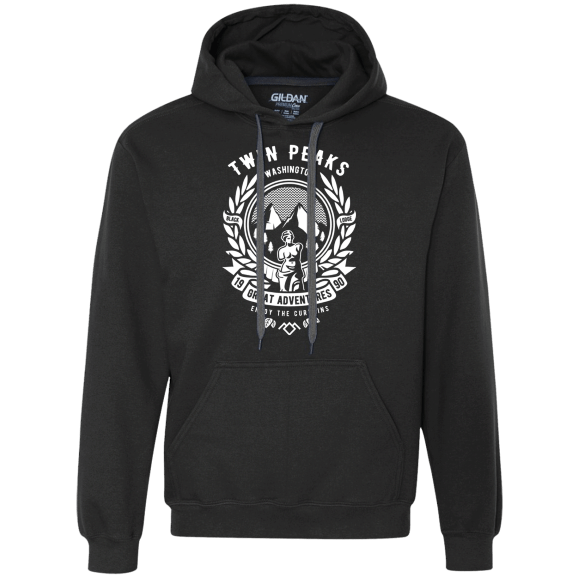 Sweatshirts Black / Small ENJOY THE CURTAINS Premium Fleece Hoodie