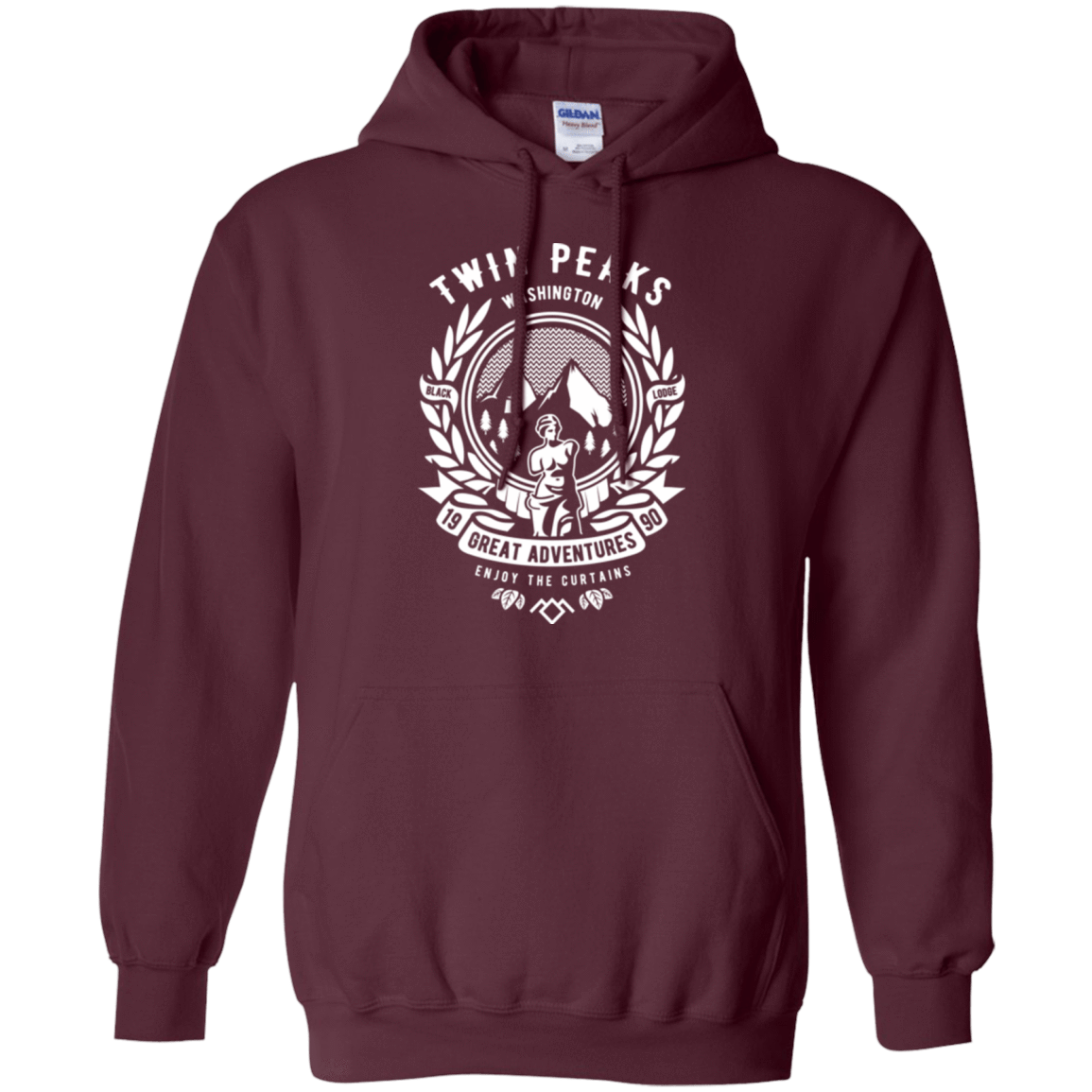 Sweatshirts Maroon / Small ENJOY THE CURTAINS Pullover Hoodie