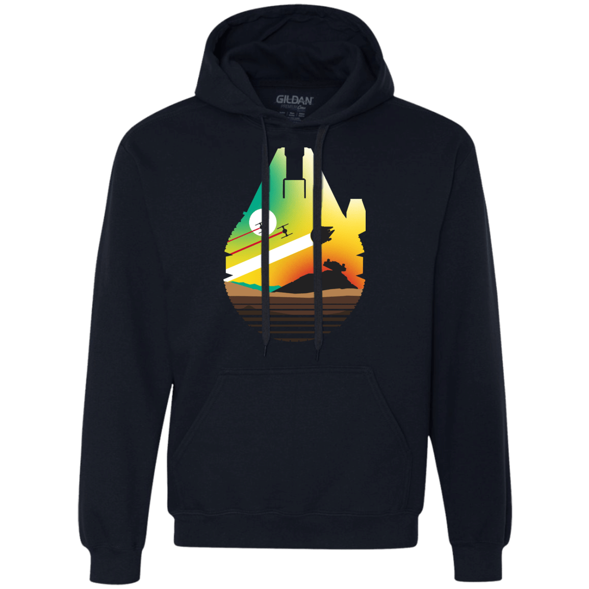 Sweatshirts Navy / S Escape from Desert Planet Premium Fleece Hoodie