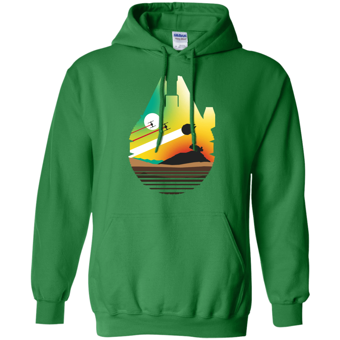 Sweatshirts Irish Green / S Escape from Desert Planet Pullover Hoodie