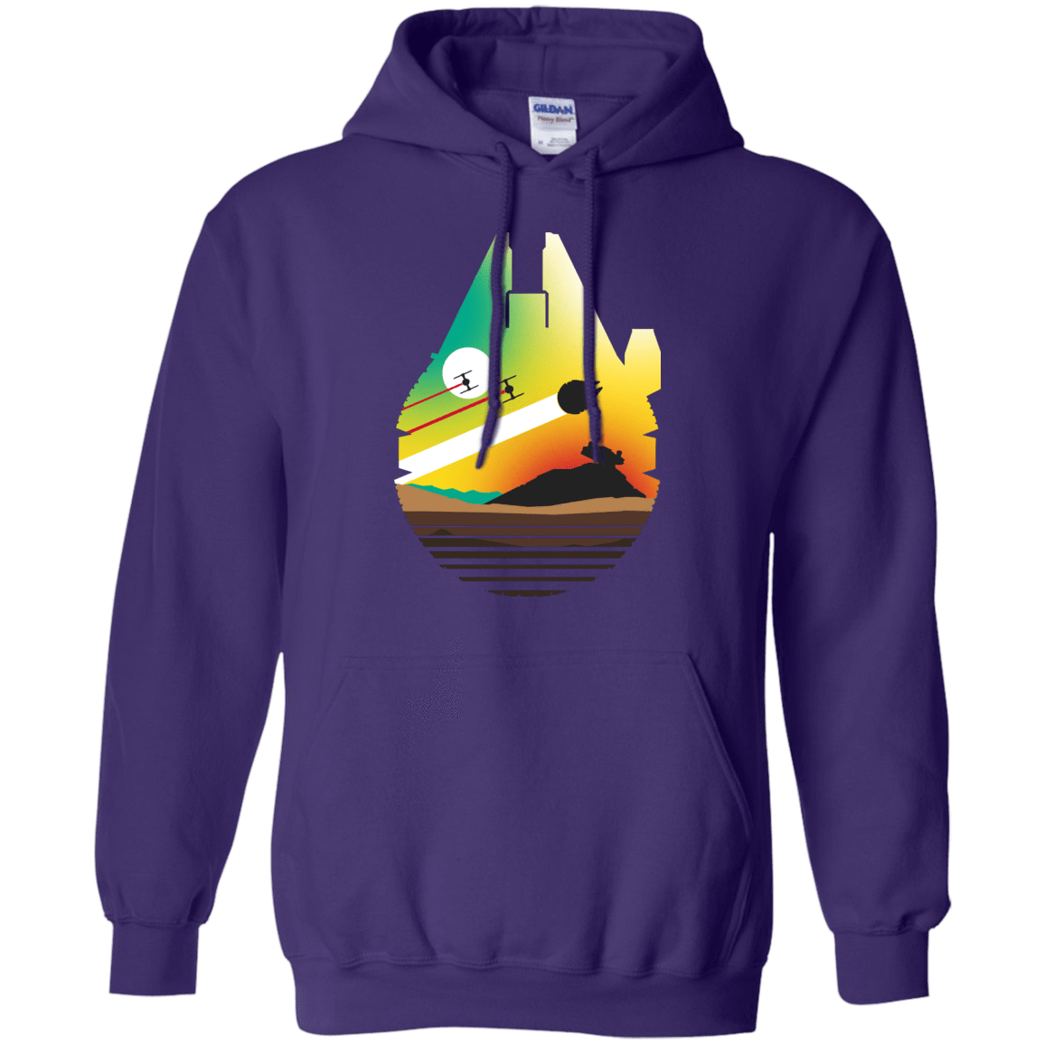 Sweatshirts Purple / S Escape from Desert Planet Pullover Hoodie