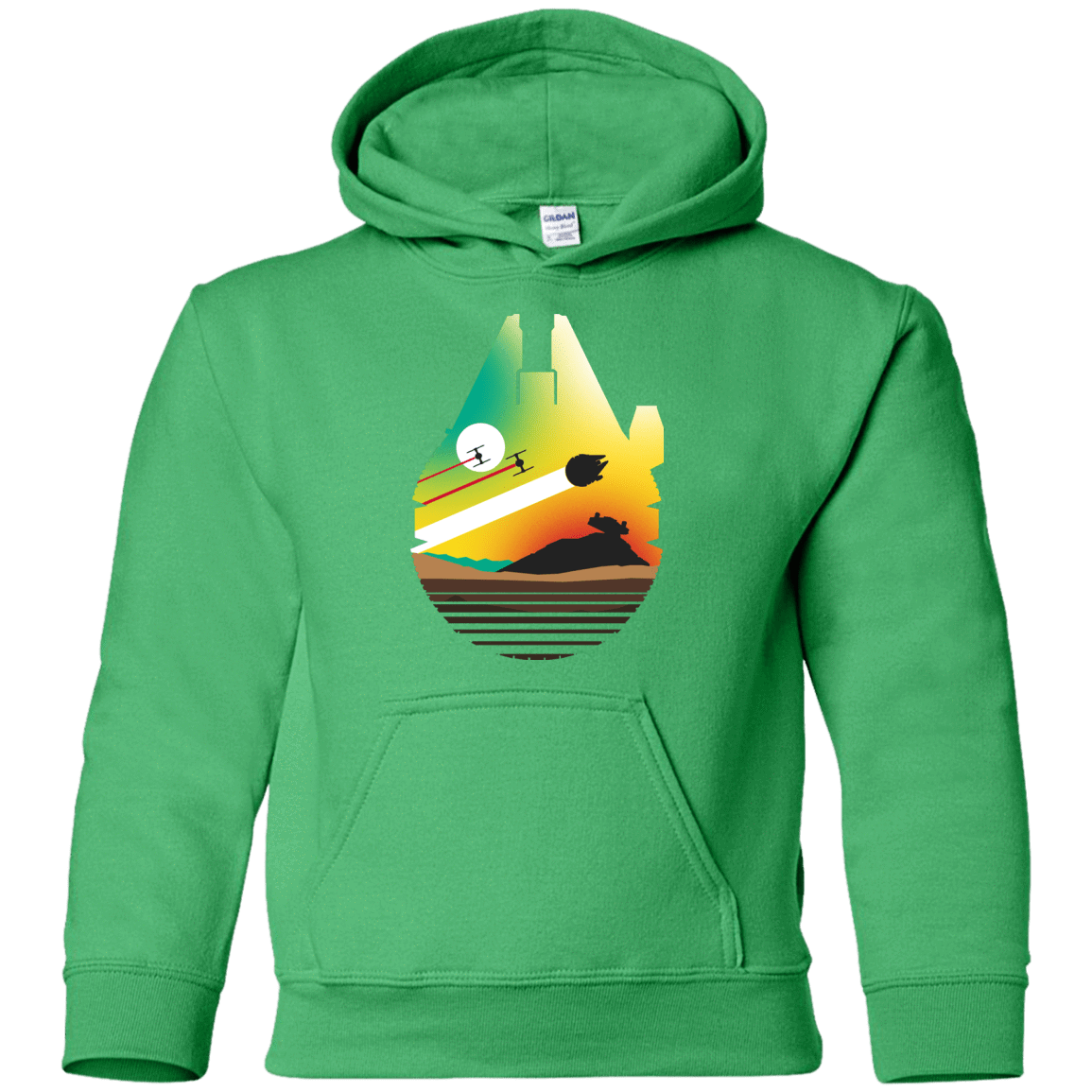 Sweatshirts Irish Green / YS Escape from Desert Planet Youth Hoodie