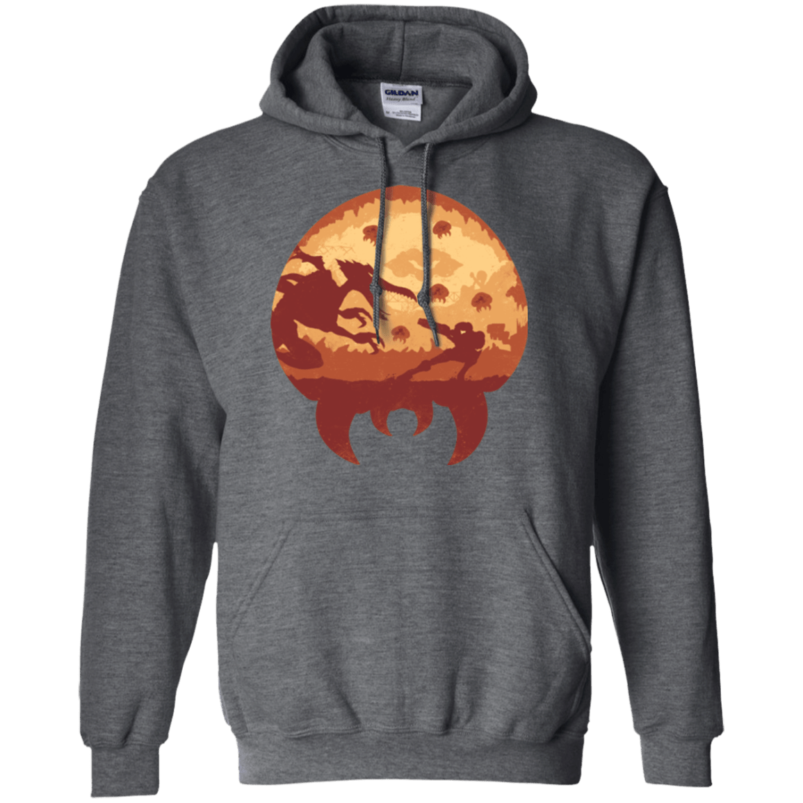 Sweatshirts Dark Heather / Small Escape from Zebes Pullover Hoodie