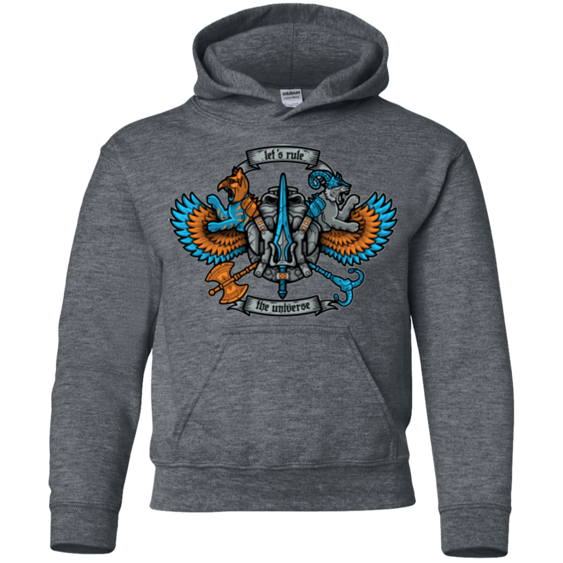 Sweatshirts Dark Heather / YS ETERNIAS CREST Youth Hoodie