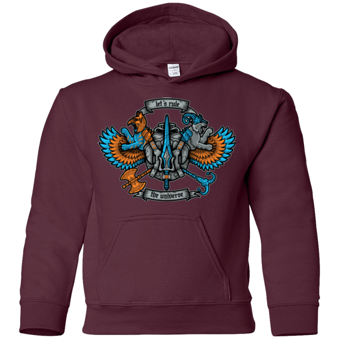 Sweatshirts Maroon / YS ETERNIAS CREST Youth Hoodie