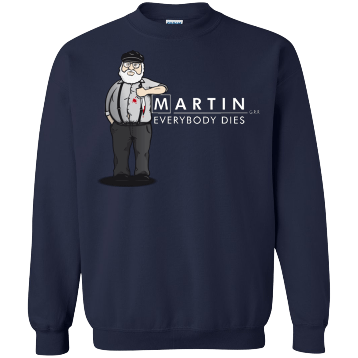 Sweatshirts Navy / Small Everybody Dies Crewneck Sweatshirt