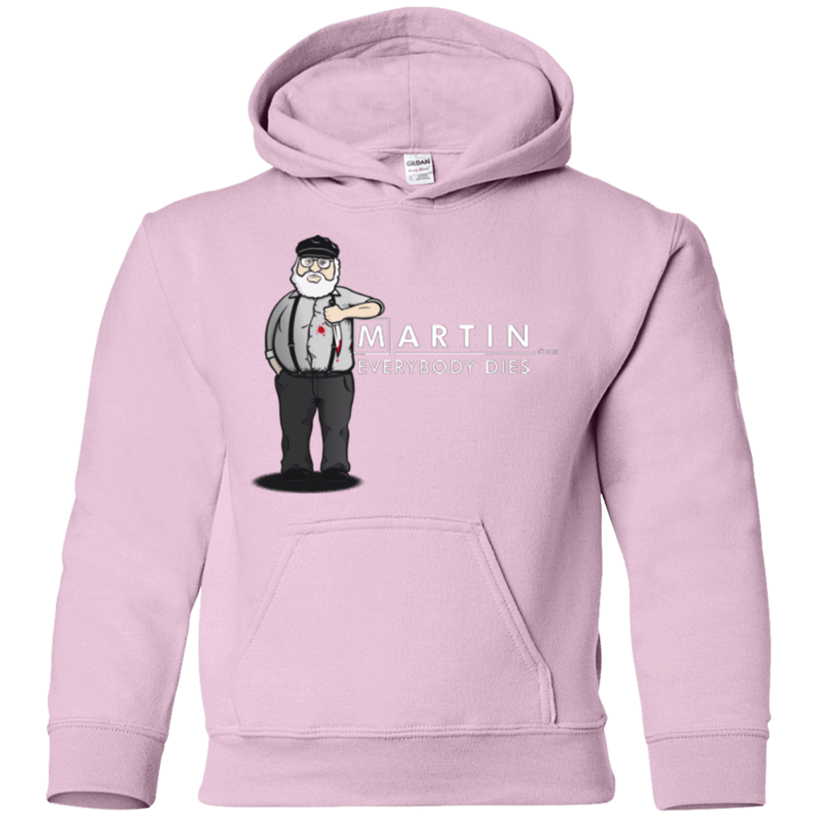 Sweatshirts Light Pink / YS Everybody Dies Youth Hoodie