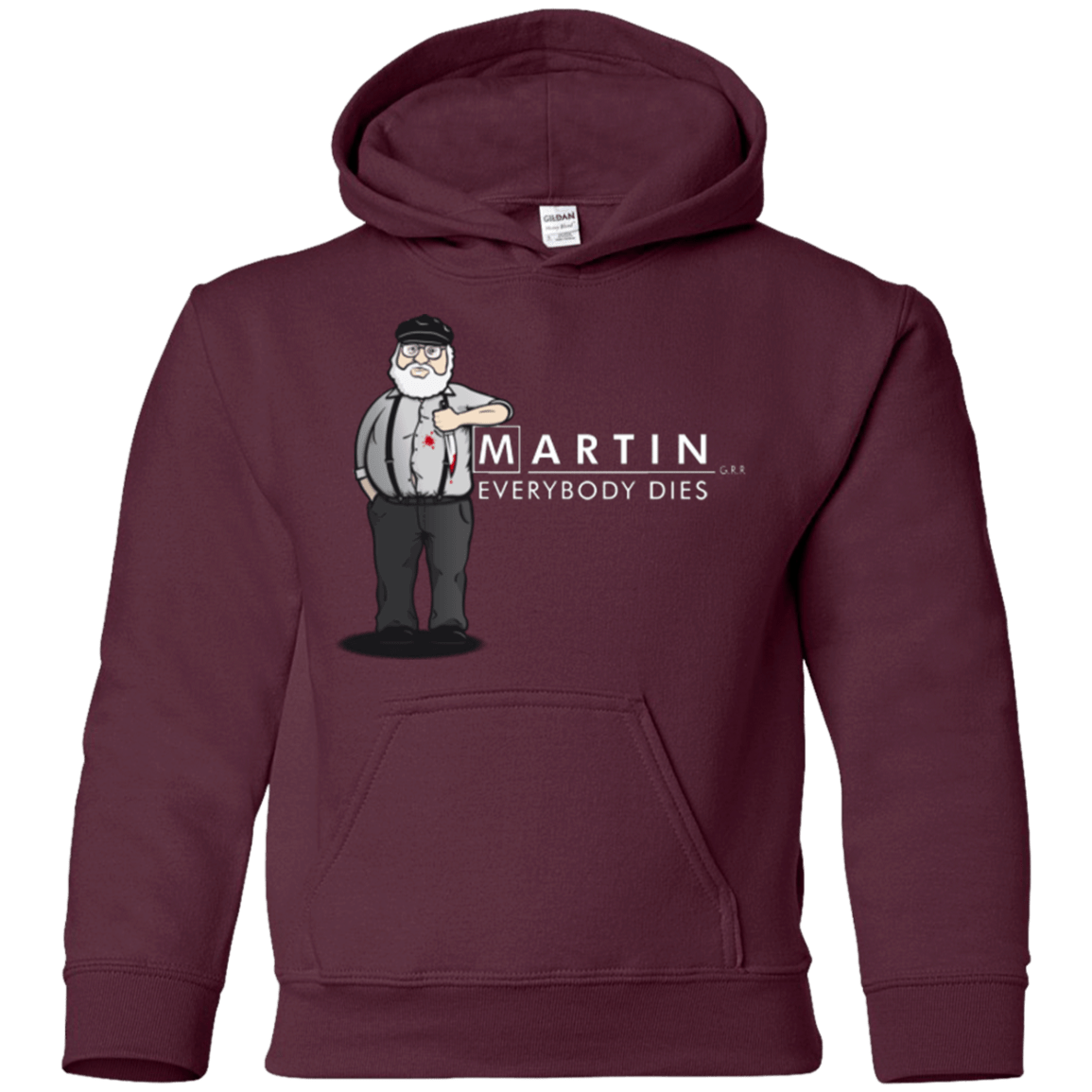 Sweatshirts Maroon / YS Everybody Dies Youth Hoodie