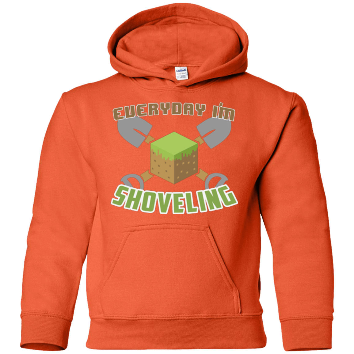 Sweatshirts Orange / YS Everyday Shoveling Youth Hoodie