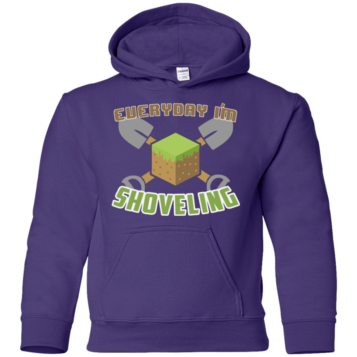 Sweatshirts Purple / YS Everyday Shoveling Youth Hoodie