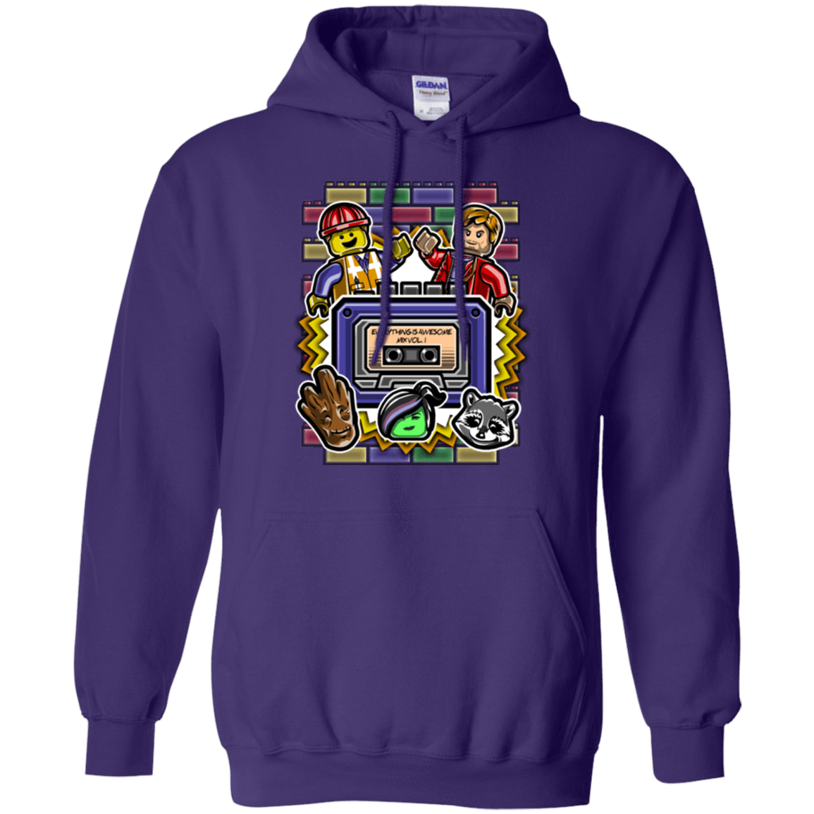 Sweatshirts Purple / Small Everything is awesome mix Pullover Hoodie