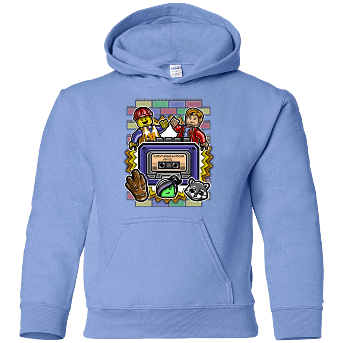 Sweatshirts Carolina Blue / YS Everything is awesome mix Youth Hoodie
