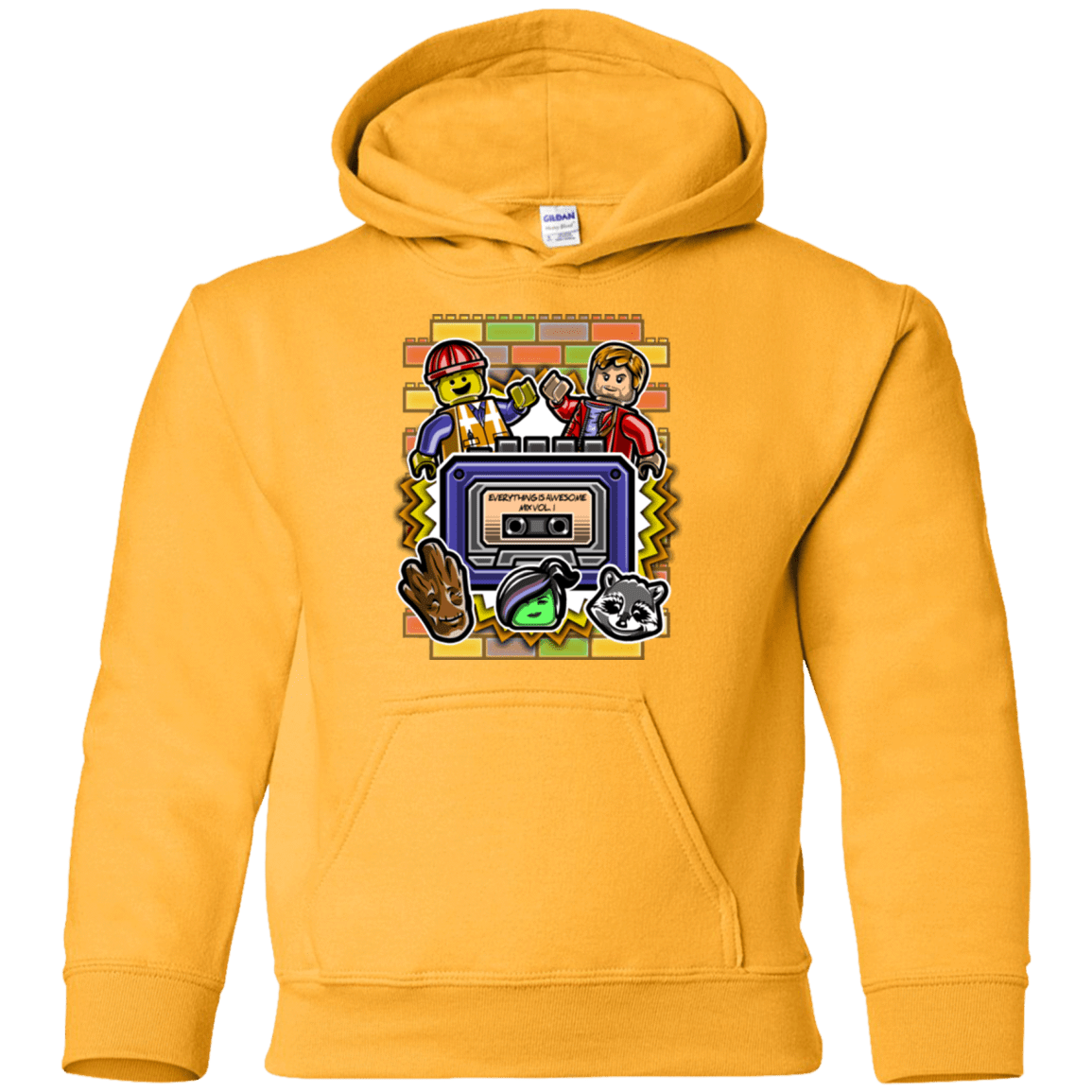 Sweatshirts Gold / YS Everything is awesome mix Youth Hoodie