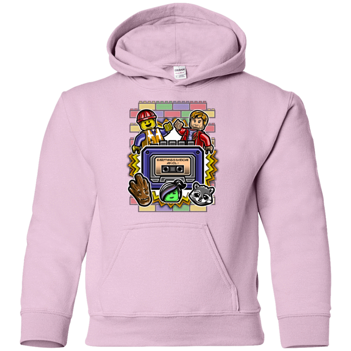 Sweatshirts Light Pink / YS Everything is awesome mix Youth Hoodie