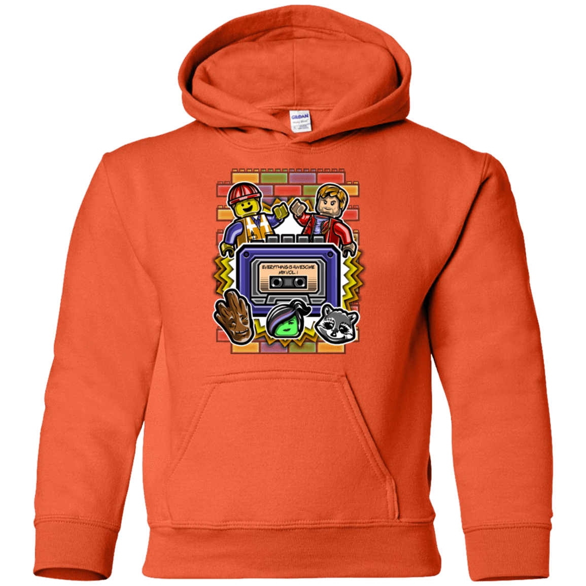 Sweatshirts Orange / YS Everything is awesome mix Youth Hoodie