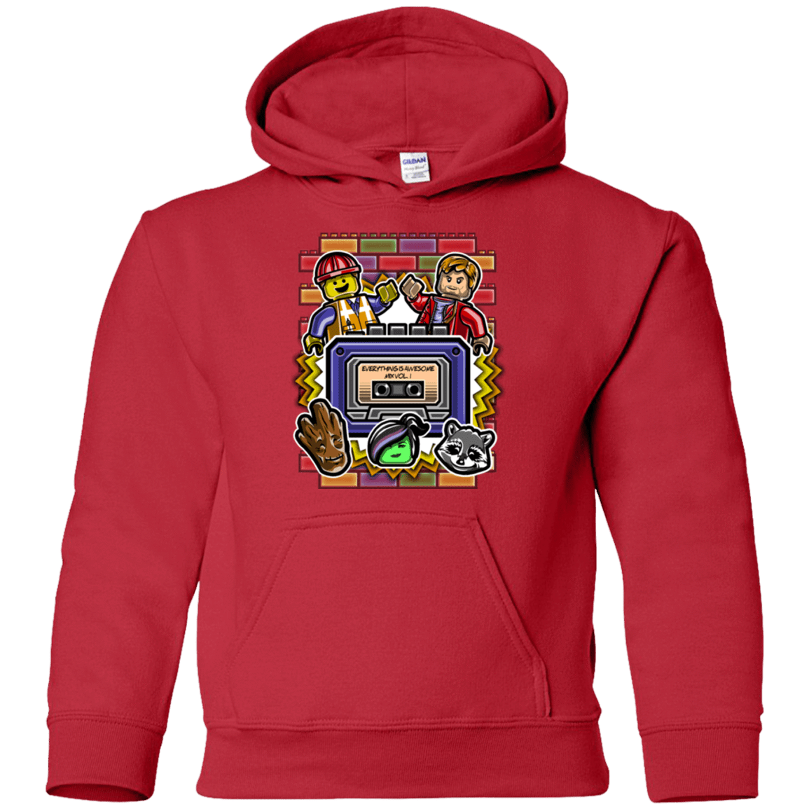 Sweatshirts Red / YS Everything is awesome mix Youth Hoodie