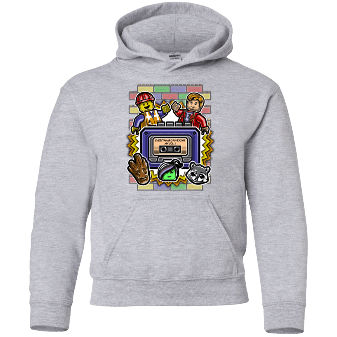 Sweatshirts Sport Grey / YS Everything is awesome mix Youth Hoodie
