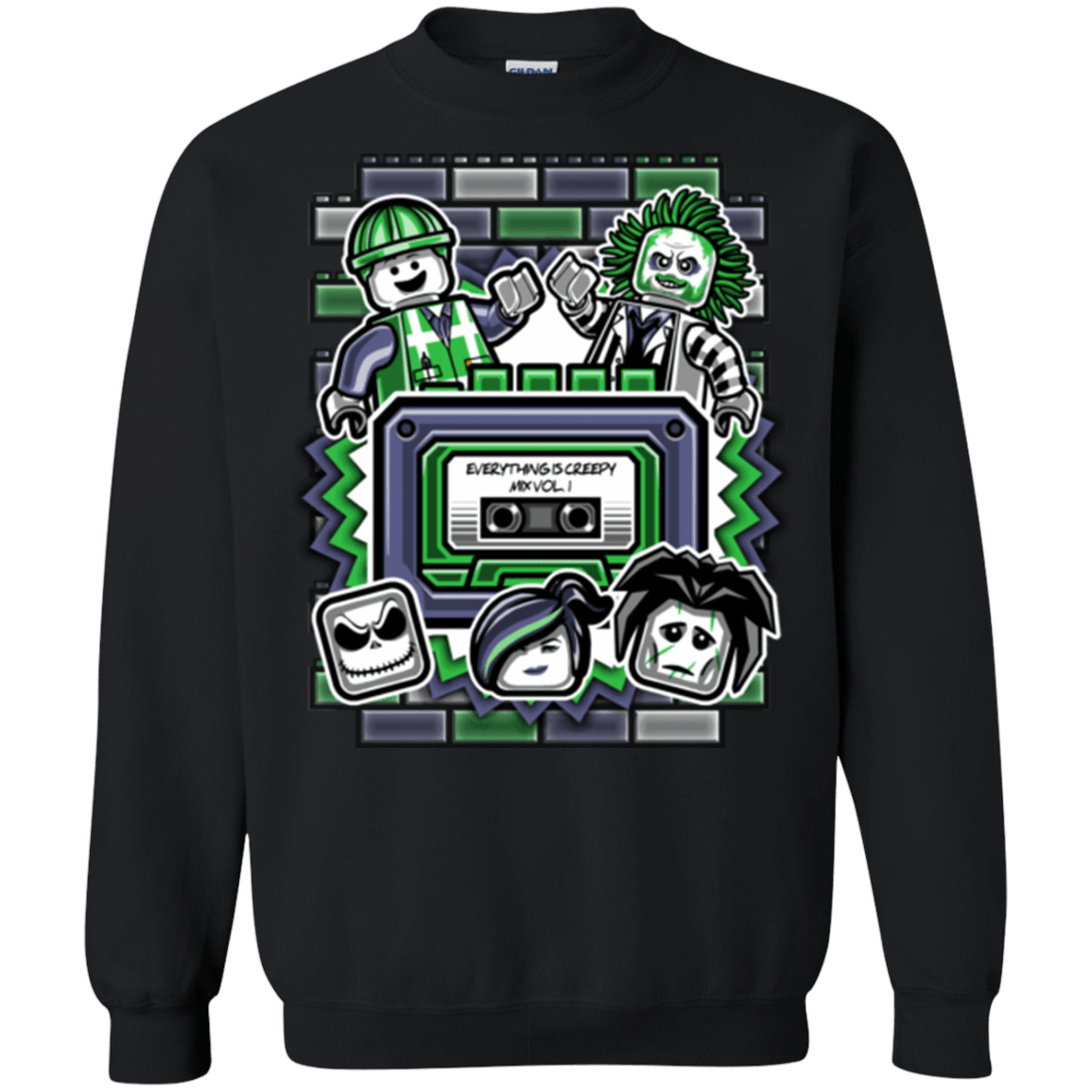 Sweatshirts Black / Small Everything Is Creepy Mix Crewneck Sweatshirt