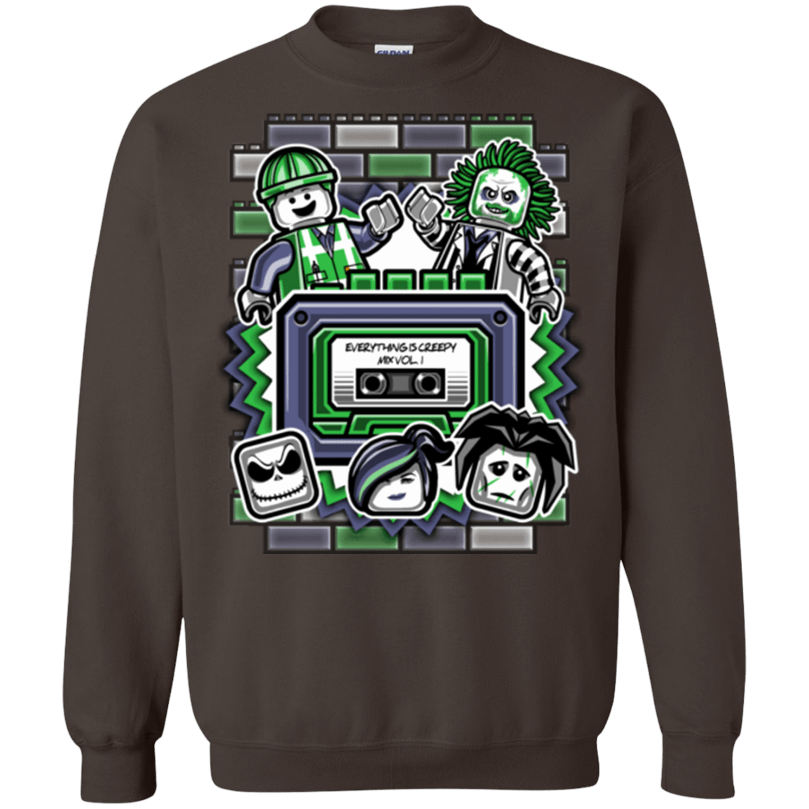 Sweatshirts Dark Chocolate / Small Everything Is Creepy Mix Crewneck Sweatshirt