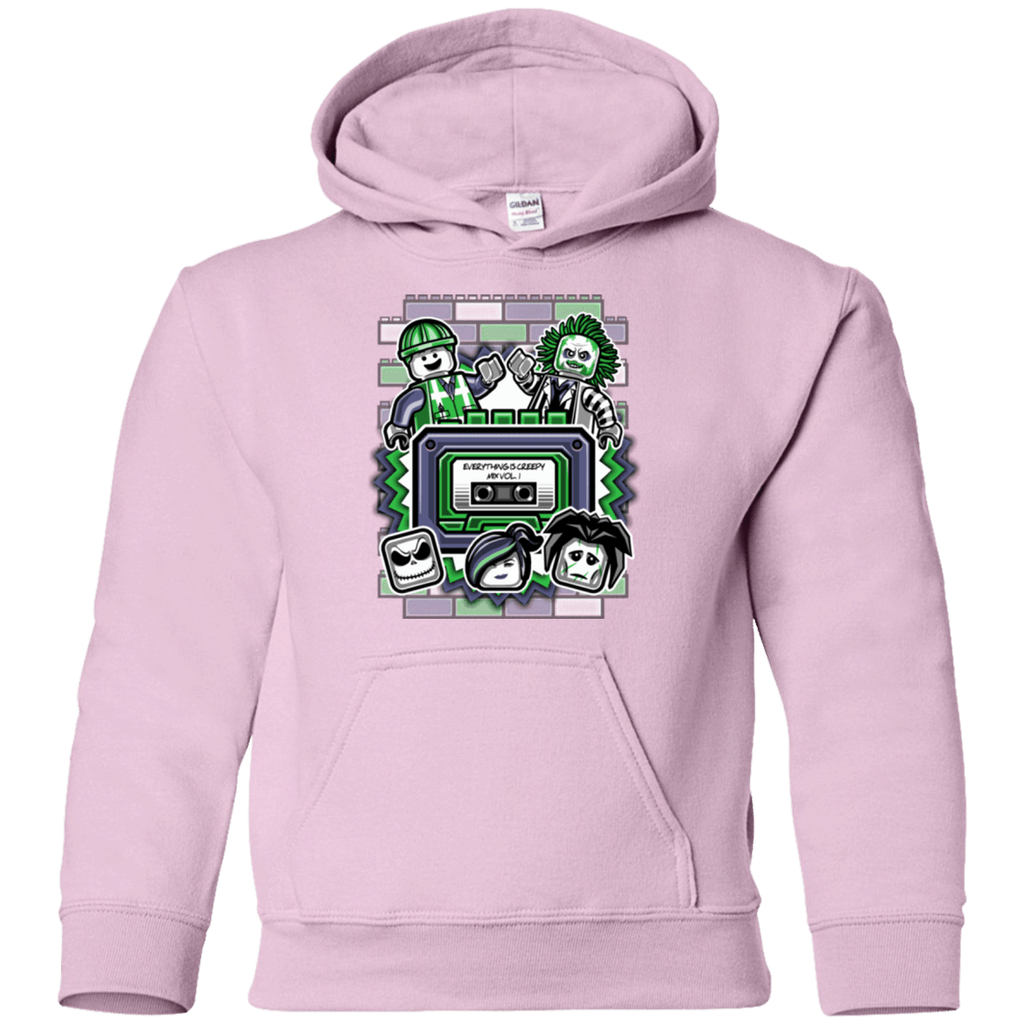 Sweatshirts Light Pink / YS Everything Is Creepy Mix Youth Hoodie