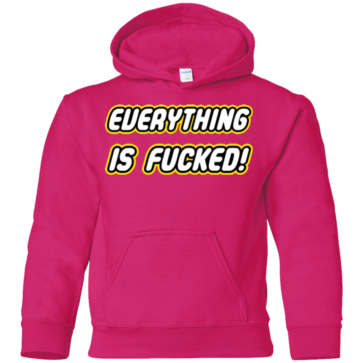 Sweatshirts Heliconia / YS Everything is Fucked Youth Hoodie