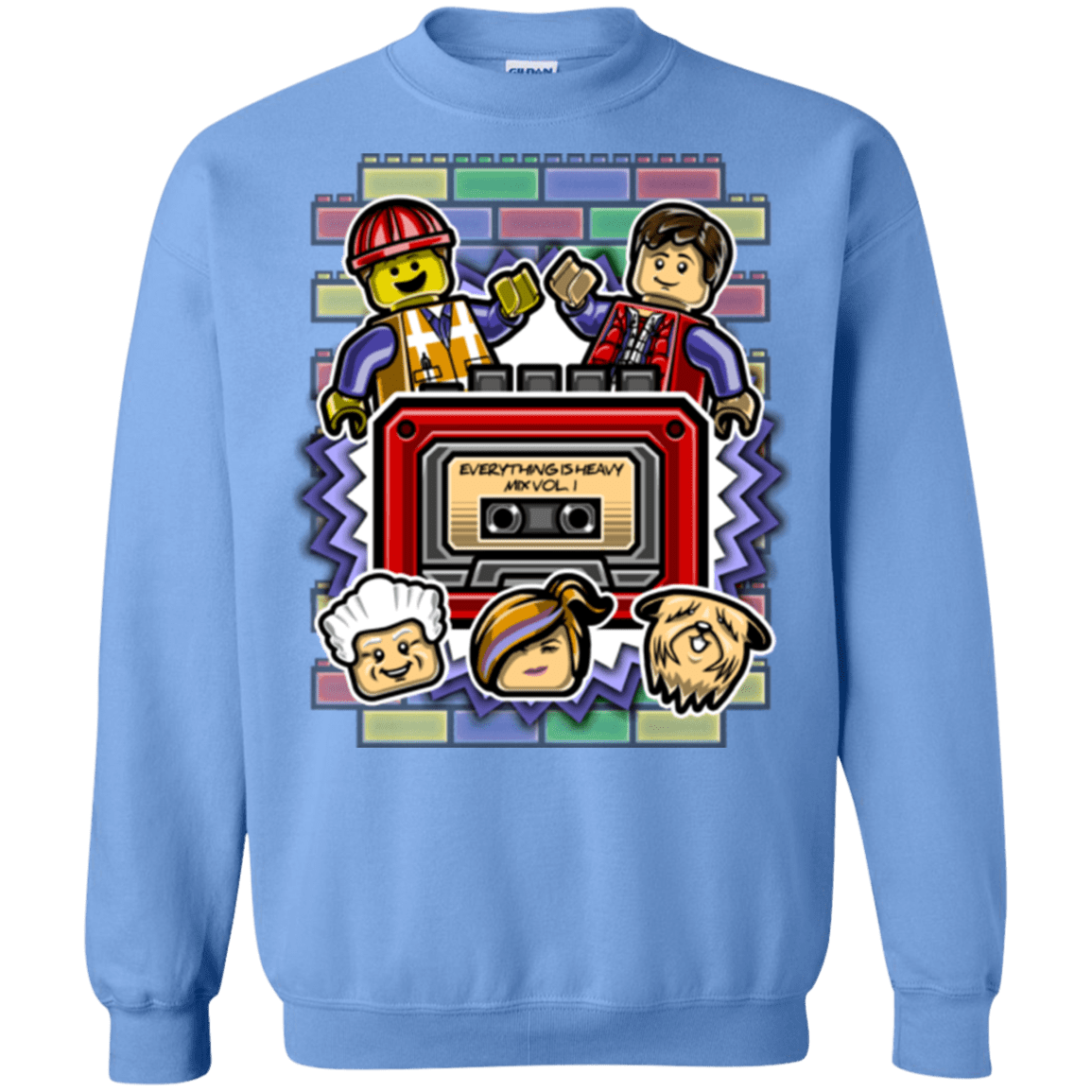 Sweatshirts Carolina Blue / Small Everything Is Heavy Mix Crewneck Sweatshirt