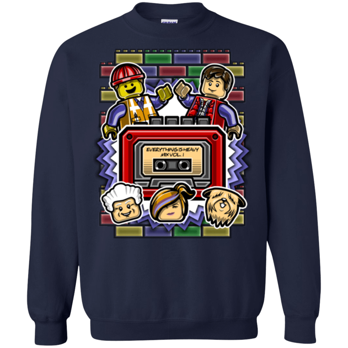 Sweatshirts Navy / Small Everything Is Heavy Mix Crewneck Sweatshirt