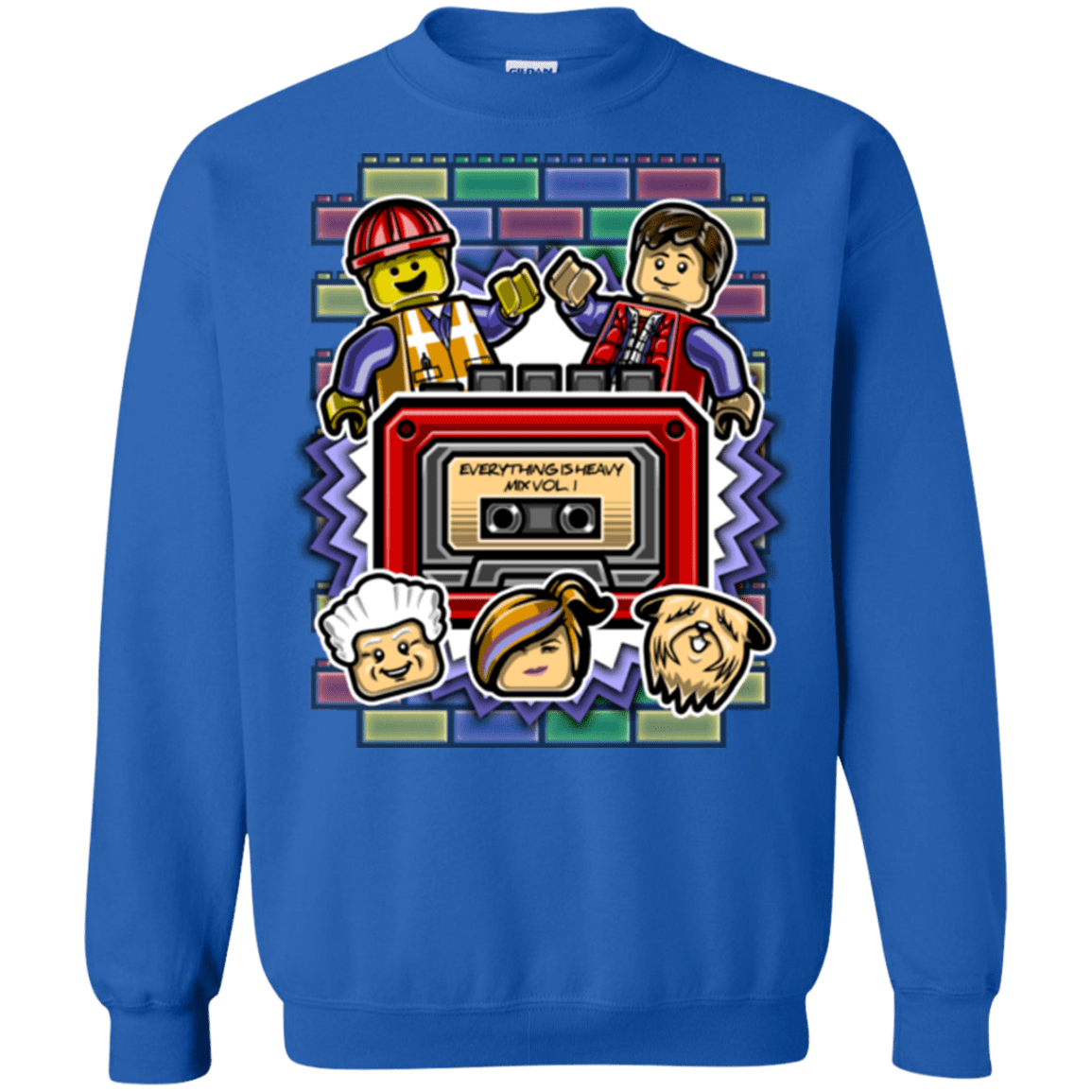 Sweatshirts Royal / Small Everything Is Heavy Mix Crewneck Sweatshirt