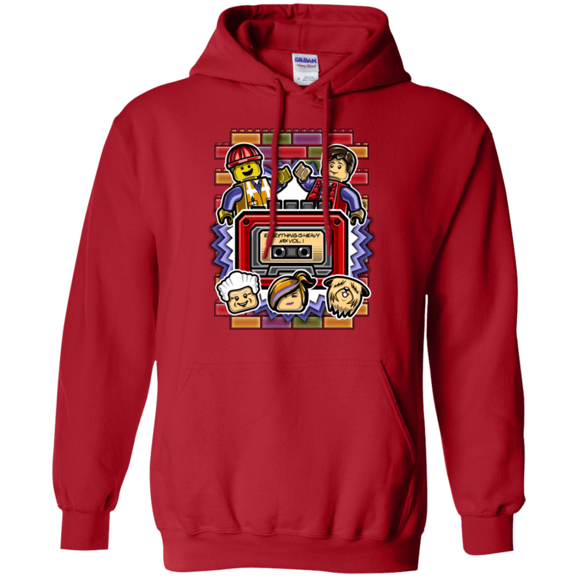 Sweatshirts Red / Small Everything Is Heavy Mix Pullover Hoodie